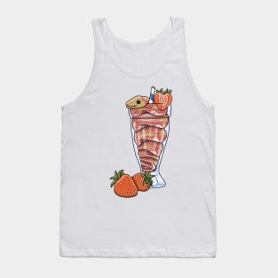 Strawberry smoothie snake Tank Top